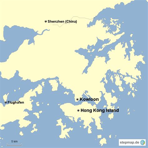 Stepmap Hong Kong Landkarte Für China