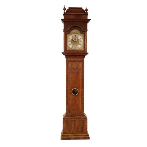 Charles Gretton London A George I Month Going Longcase Clock The 305cm Brass Arched Dial With Edge