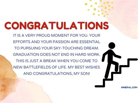Congratulations Message For Graduation For Son From Parents
