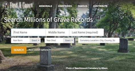 Find A Grave Has A New And Improved Website