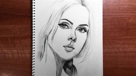 Easy Face Drawing Step By Step How To Draw Cute Girl Face Draw