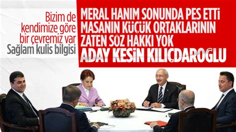 6lı Masanın Cumhurbaşkanı Adayı Kemal Kılıçdaroğlu