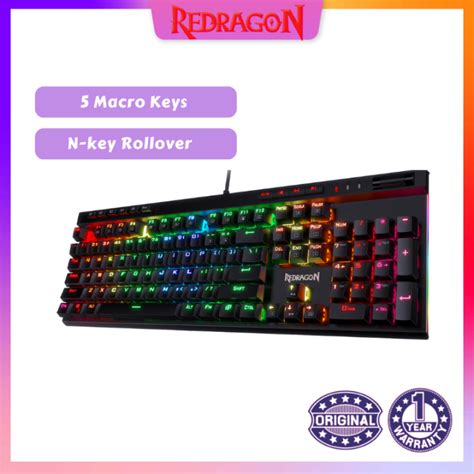 Redragon K580 Vata Rgb Led Backlit Mechanical Gaming Keyboard With