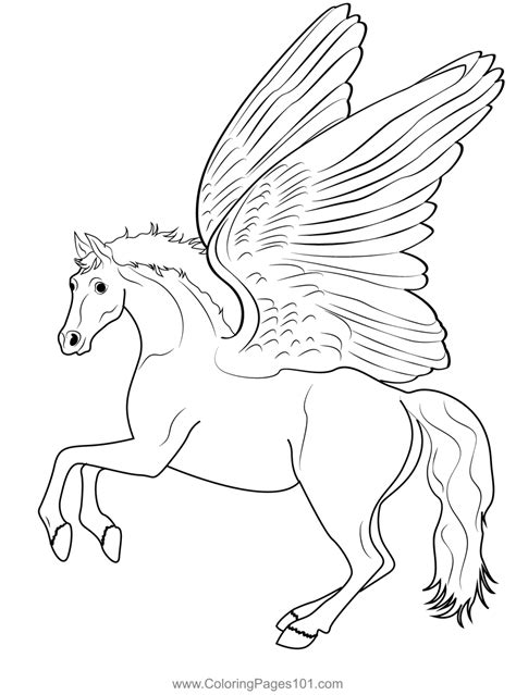 Pegasus 7 Coloring Page For Kids Free Pegasus Printable Coloring