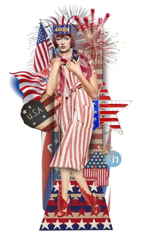 Happy 4th Of July By Mimi1207 Liked On Polyvore Featuring Art Happy