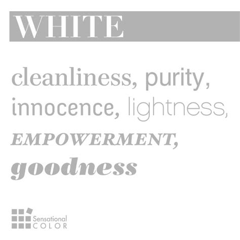 Words That Describe White Sensational Color Color Meanings Color