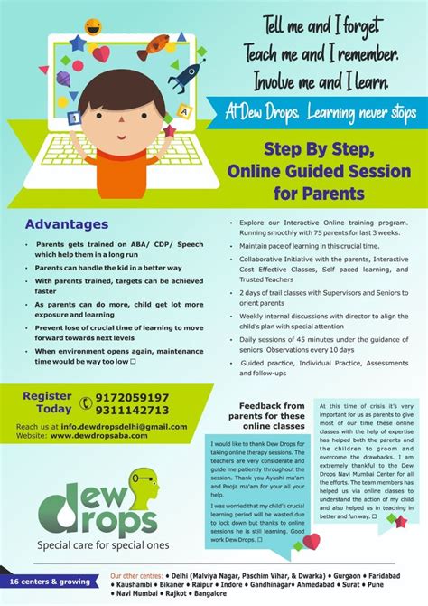 Online Guided Aba Therapy Sessions For Parents By Dew Drops Child