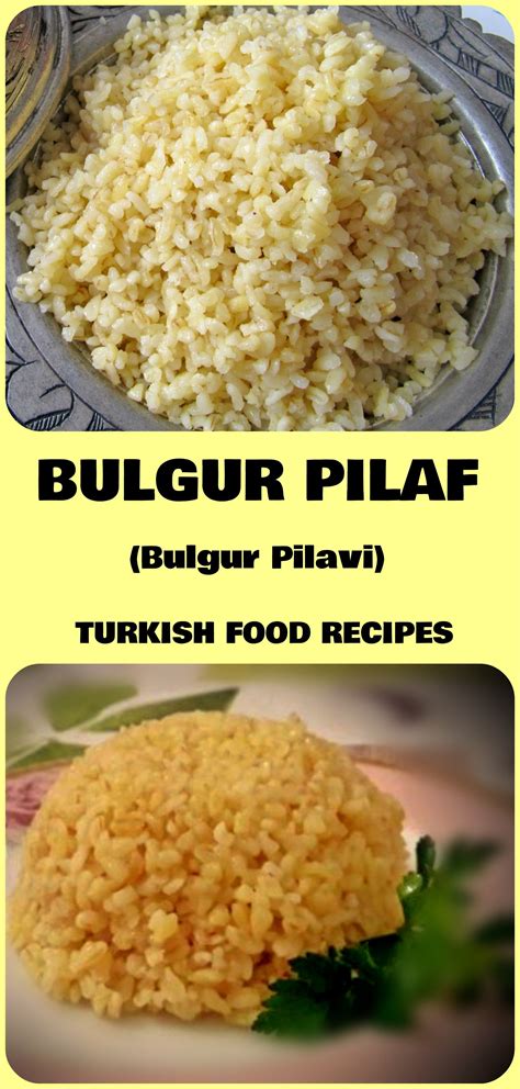 BULGUR PILAF BULGUR PILAVI Recipe Turkish Recipes Pilaf Recipes