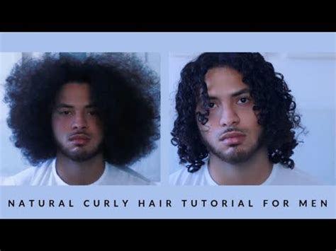 Natural Curly Hair Tutorial For Men 3B Curls YouTube