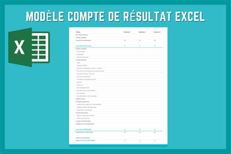 Modèle compte de résultat Excel gratuit