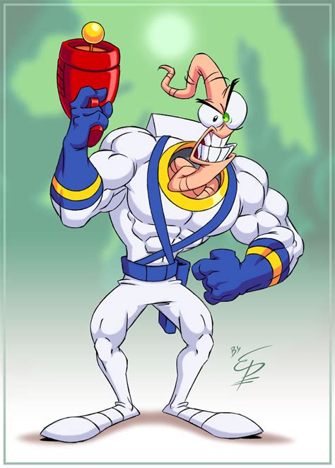 Earthworm Jim By Eltonpot On Deviantart In 2020 Earthworm Jim