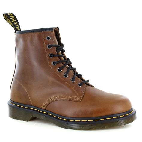 Dr Martens 1460 Mens Leather 8 Eyelet Boots In Butterscotch Brown