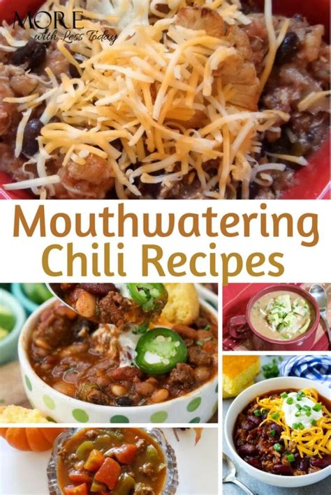 Mouthwatering Chili Recipes For Stress Free Entertaining