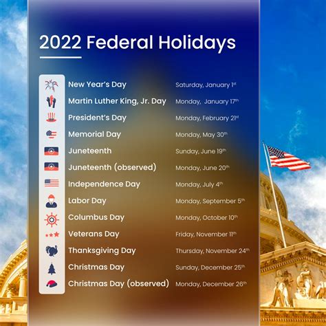 Federal Holidays 2023 California Printable Template Calendar
