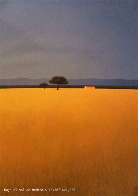 Jose Basso Baja El Sol De Mediodia Original Oil On Canvas Landscape