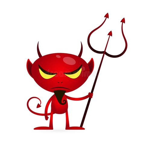 Little Red Devils Set Vector Stock Vector Illustration Of Lucifer