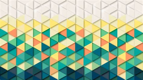 Colour Triangles Wallpaper By Monicore