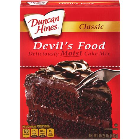 It'll bake for 2 minutes in the microwave and then cool for 2 minutes afterwards. Duncan Hines Classic Devils Food Cake Mix, 15.25 Ounce ...