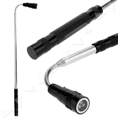 Flexible Flexi Torch Telescopic 3 Led Pick Up Tool Light Flashlight