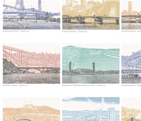 The always perfect, never goes out of style gift card! Urban Retrospectives - Portland Oregon Bridges at ...