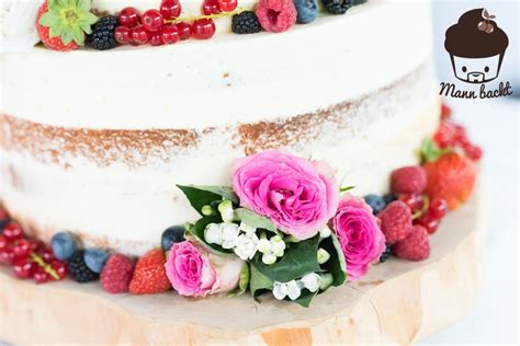 Tutorial Und Rezepte Hochzeitstorte Naked Cake Mit Beeren Tutorial
