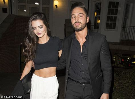 mario falcone and emma mcvey put split rumours to bed with public kiss daily mail online