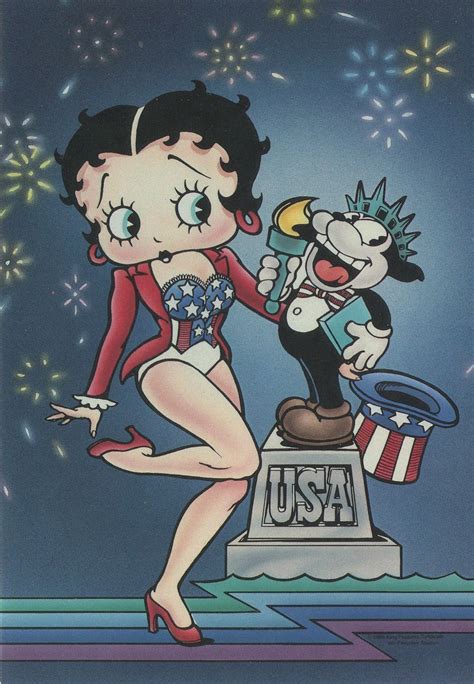 Betty Boop Stars And Stripes The Liberty Belle Postcard Topics