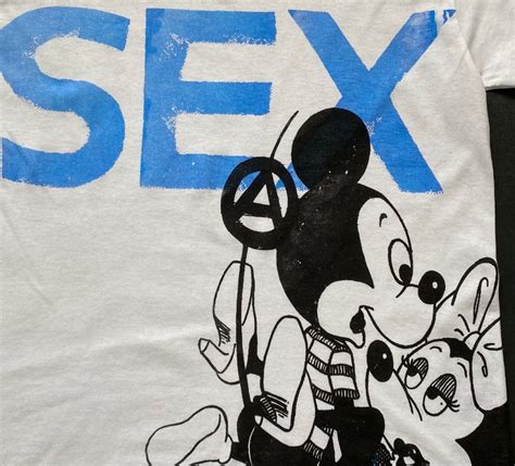 Punk Mickey Minnie Mouse Sex Tshirt Seditionaries Cartoon