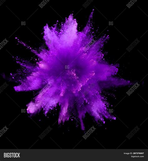 Explosion Purple Image And Photo Free Trial Bigstock