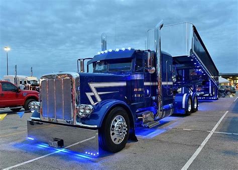 Peterbilt Custom 379 With Matchin Dump Light Show Show Trucks Big Rig
