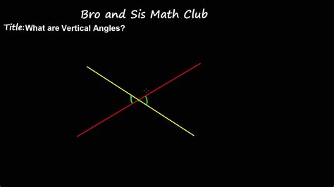 Vertical Angles 7th Grade Math Youtube