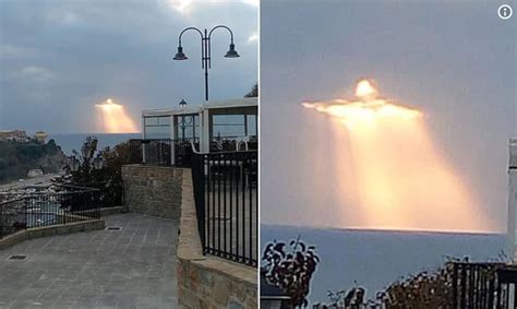 photos of jesus christ seemingly shining through clouds go viral