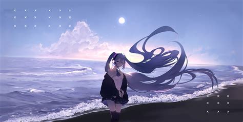 Hatsune Miku Vocaloid Anime Anime Girl Hd Artist Artwork Digital