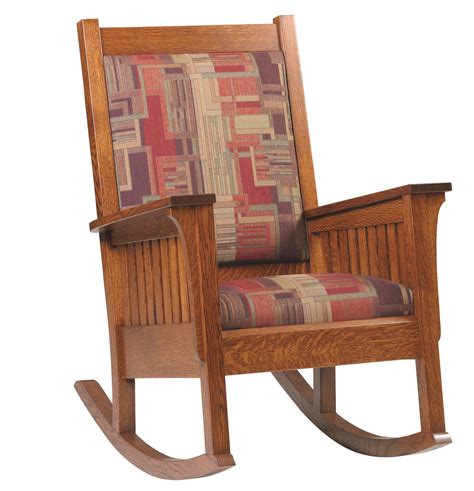 The style was named mission during its heyday since it was supposedly based on furniture found in the franciscan missions in california, according to american funiture: Relax Mission Style Rocker from DutchCrafters Amish Furniture