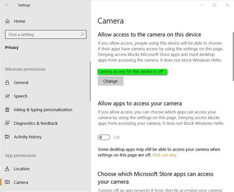 How To Set Up Camera Privacy Settings In Windows 10