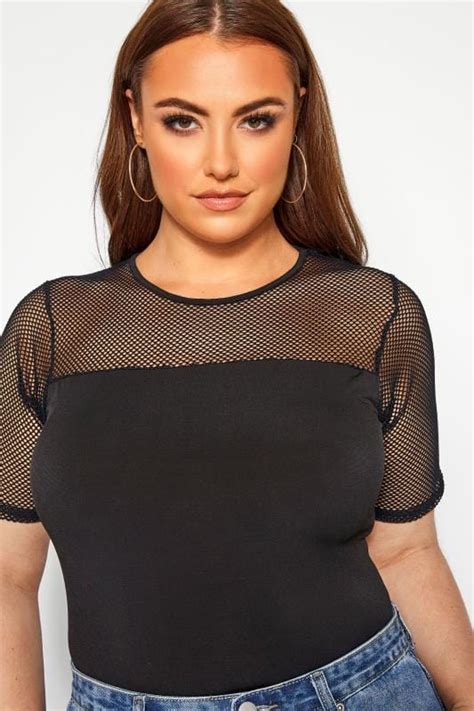Limited Collection Black Fishnet Bodysuit Yours Clothing