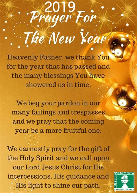 New Year Blessings From Blessed Sacrament Blessed Sacrament Catholic Church