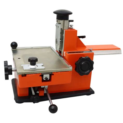Semi Automatic Sheet Embosser 4mm Metal Stamping Printer Marking