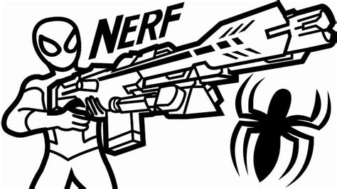 Nerf Gun Coloring Sheet Yunus Coloring Pages