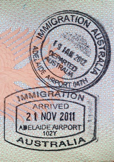 Immigration Visa Passport Stamp Australia Migration Solutions