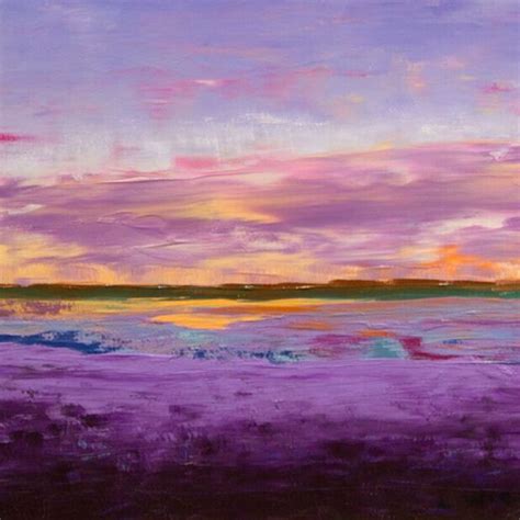 Abstract Purple Sunset By Lindy Wiese Purple Painting Sunset
