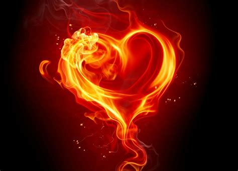 Heart Of Fire Fire Heart Love Background Images Heart Wallpaper