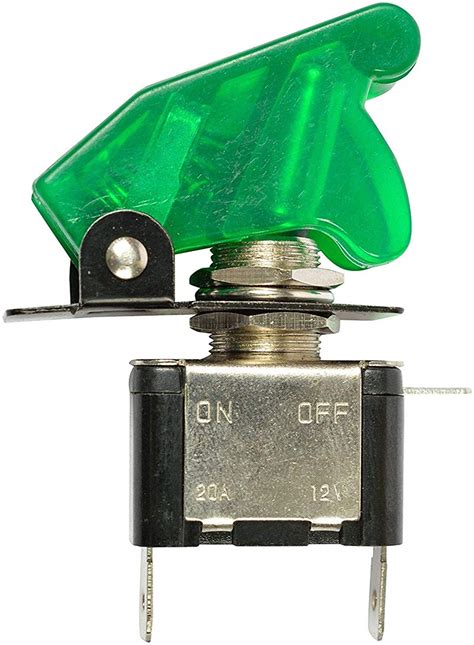 Universal 12v 20amp Illuminated Aircraftpilot Style Led Toggle Switch