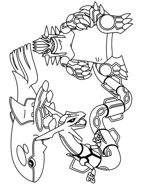 Pokemon Primal Groudon Coloring Pages