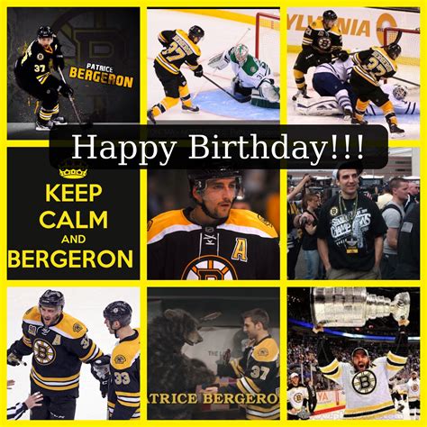 Happy Birthday Bergy Boston Bruins Happy Birthday Poster Happy