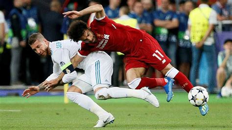 Ramoss Foul On Mohamed Salah In Cl Final Ruthless Brutal Jurgen