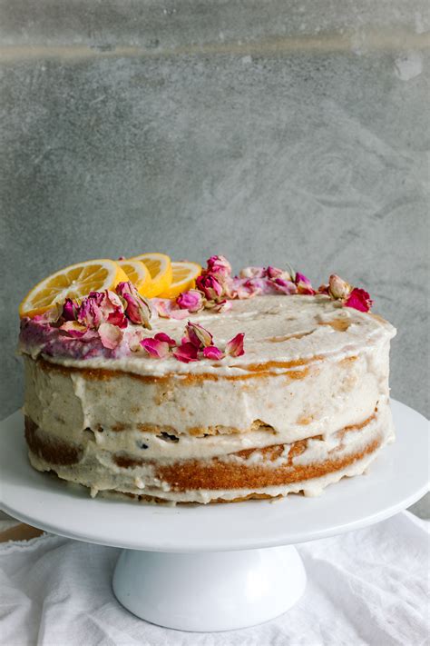 Almond and Lemon Cake with Vegan Icing - Healthy Kelsi