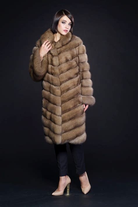 tortora dyed russian sable fur coat fur fashion sable fur coat fur coat