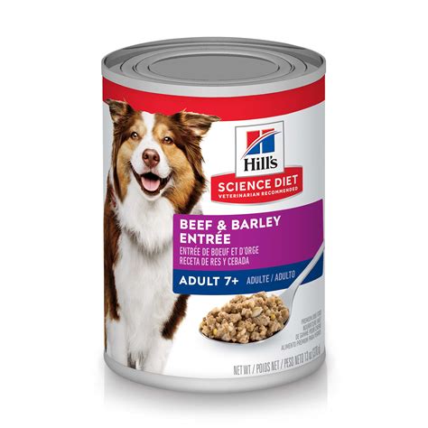 Hills Science Diet Adult 7 Beef And Barley Entree Canned Dog Food 13