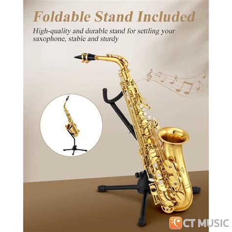 Eastar As Ii Student Gold Lacquer E Flat Alto Saxophone สต็อกแน่น พร้อม